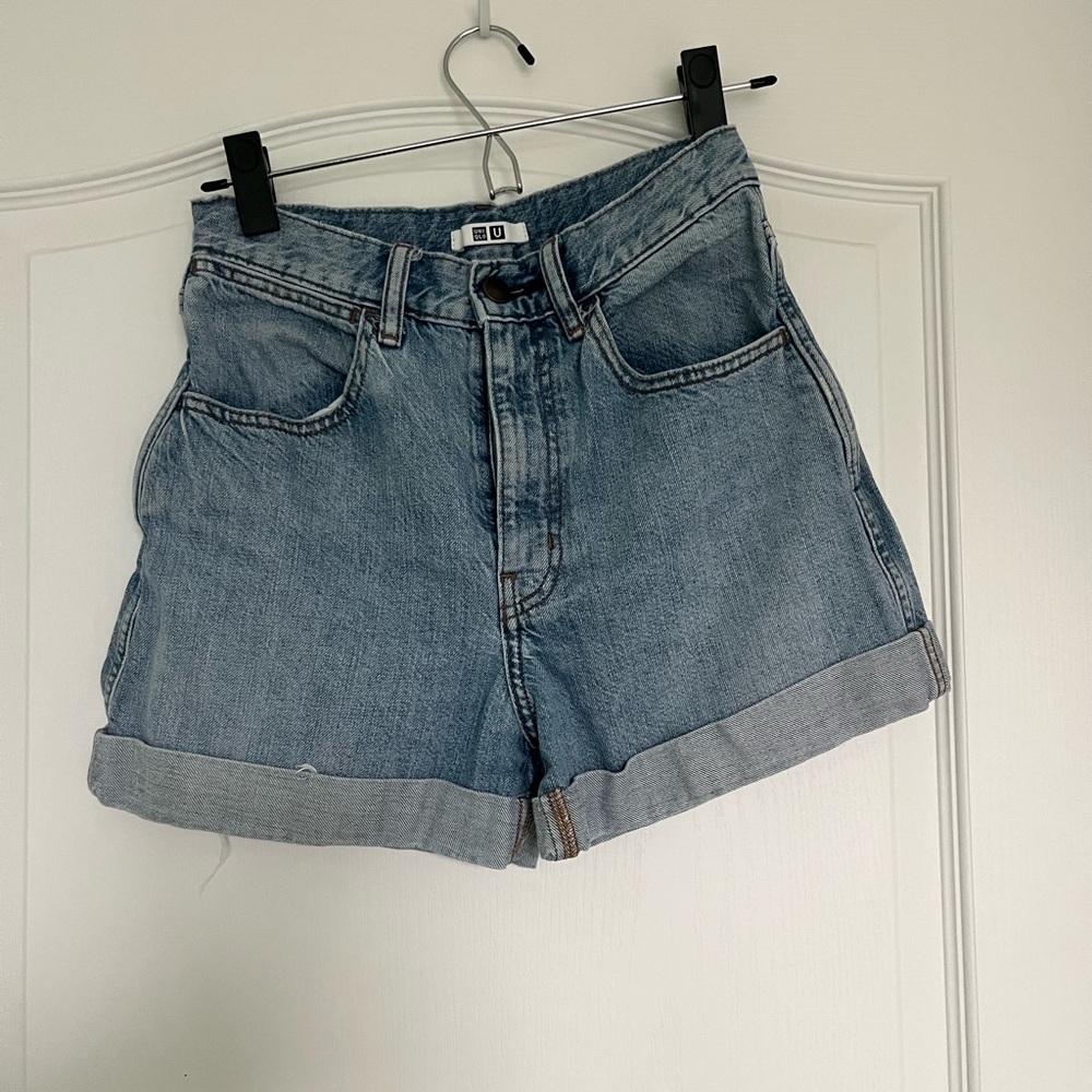 Uniqlo High Rise Denim Shorts